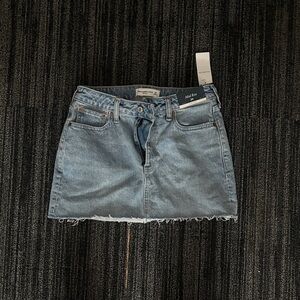 Abercrombie & Fitch Light Blue Denim Mini Skirt